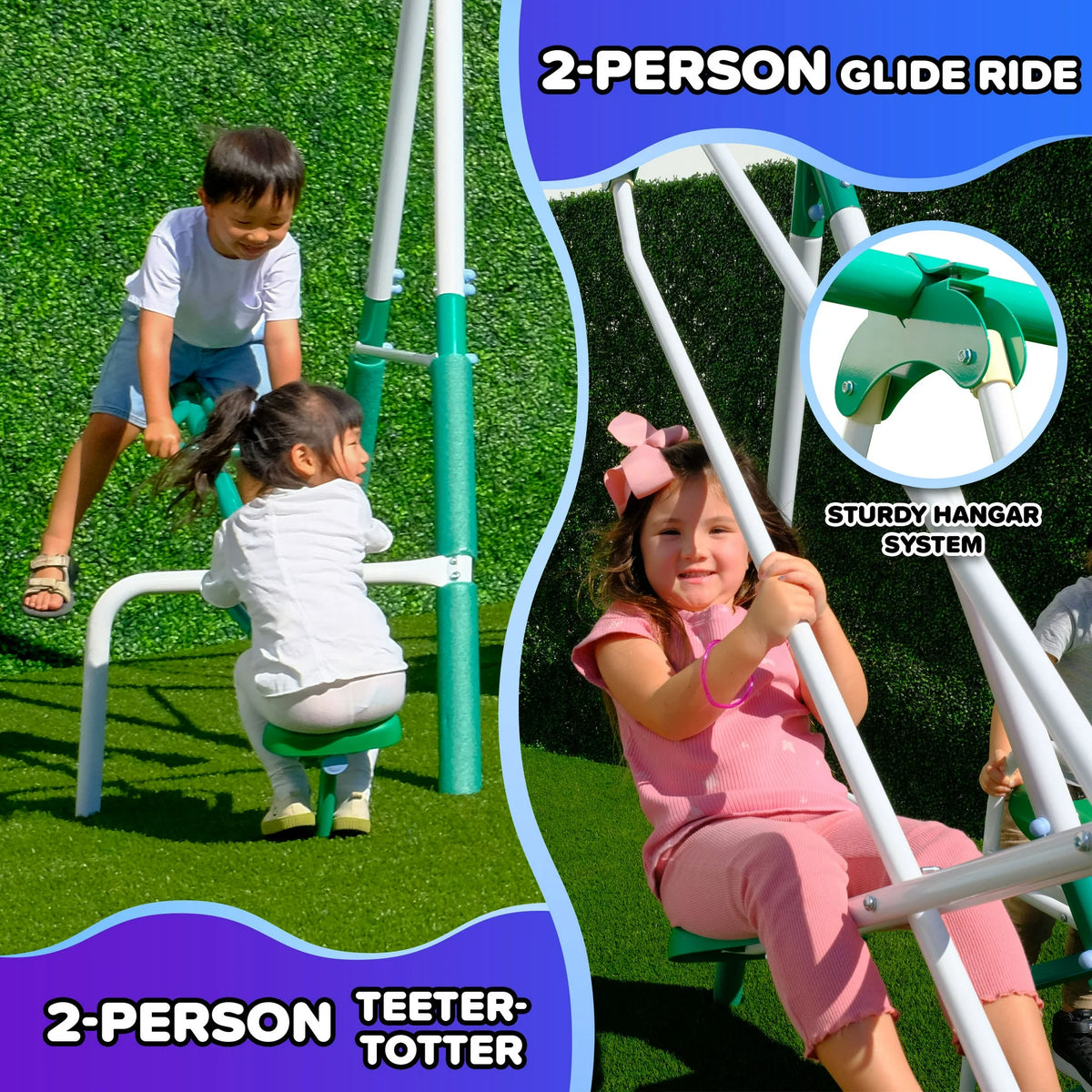 Bayside metal swing set – SportsPowerSwingSets