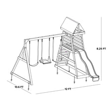 Load image into Gallery viewer, Mill Creek Canyon Wooden Swing Set