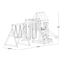 Load image into Gallery viewer, Grand Mesa Wooden Swing Set
