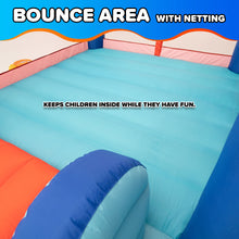 Load image into Gallery viewer, Sportspower My 1st Inflatable Bounce House with Slide & Mesh Shoe Pockets