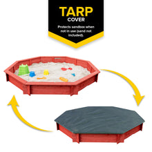 Load image into Gallery viewer, Sportspower 6.6' Octagon Sandbox with Ground Tarp & Cover