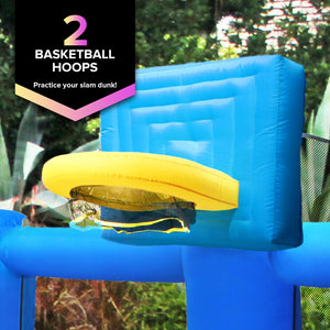 Fly Slama Jama Inflatable Backyard Basketball Court
