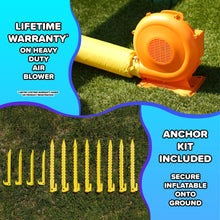 Load image into Gallery viewer, Sportspower Half Pipe 17' Inflatable Water Slide with Basketball Hoop