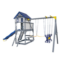 Load image into Gallery viewer, Brookside Wooden Swing Set