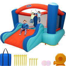 Load image into Gallery viewer, Sportspower My 1st Inflatable Bounce House with Slide & Mesh Shoe Pockets