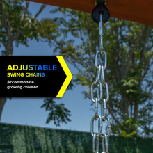 Load image into Gallery viewer, Sportspower Olympus Wood Swing Set with 3 Swings, Slide, and Monkey Bars