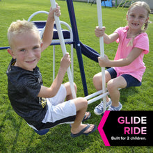 Load image into Gallery viewer, Almansor Metal Swing, Slide & Trampoline Set