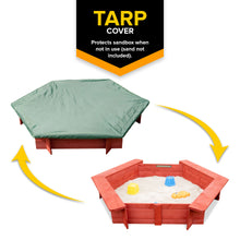 Load image into Gallery viewer, Sportspower 4.3' Hexagon Sandbox With Ground Tarp And Cover