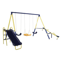 Load image into Gallery viewer, Palmview Swing Set with Teeter-Totter, Standing Swing, and Slide