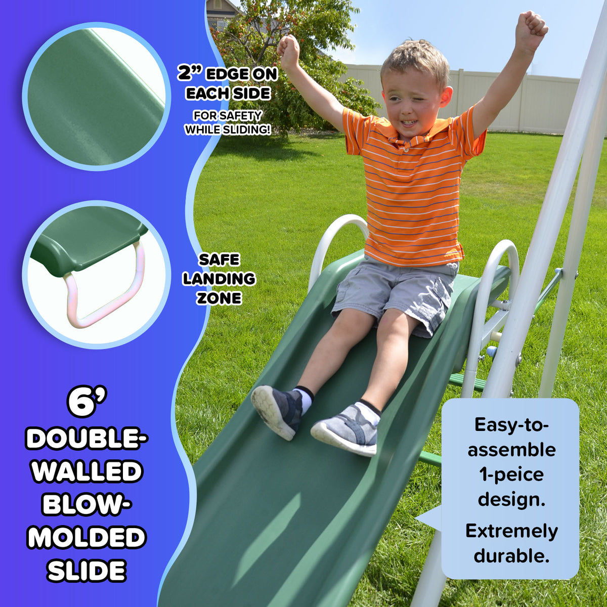 Glide Ride Sportspower Double Swing Glide And Slide Baby Outdoor