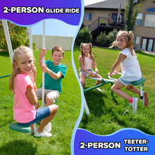 Load image into Gallery viewer, Live Oak Metal Swing and Slide Set