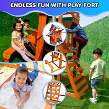 Load image into Gallery viewer, Sunnyslope Wooden Swing Set