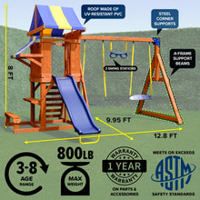 Load image into Gallery viewer, Sunnyslope Wooden Swing Set