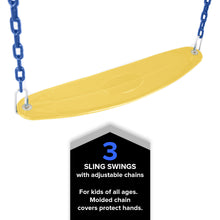 Load image into Gallery viewer, Sportspower Brighton Wooden Swing Set with 3 Swings