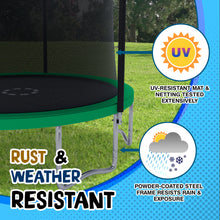Load image into Gallery viewer, TruJump 12 Foot Green Trampoline with Enclosure