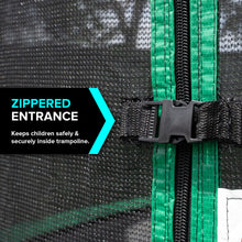 Load image into Gallery viewer, Sportspower 15-Feet Green Trampoline with Enclosure