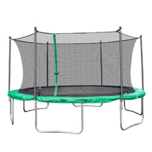 Load image into Gallery viewer, Sportspower 15-Feet Green Trampoline with Enclosure