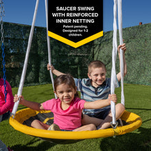 Load image into Gallery viewer, Sportspower Triple Swing and Saucer Metal Swing Set