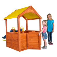Load image into Gallery viewer, Sportspower Encinitas Wood Playhouse With 4' Slide