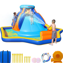 Load image into Gallery viewer, Sportspower Battle Ridge Inflatable Water Slide with Climbing Wall, Water Cannons & Splash Pool