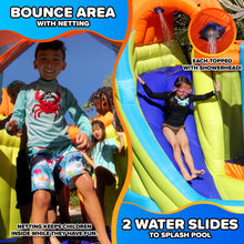 Load image into Gallery viewer, Sportspower Double Slide & Bounce House with Splash Pool & Water Sprinklers