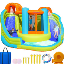 Load image into Gallery viewer, Sportspower Double Slide & Bounce House with Splash Pool & Water Sprinklers