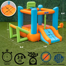 Load image into Gallery viewer, Sportspower My 1st Bounce House™ with Soccer Goal & Basketball Hoop