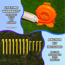 Load image into Gallery viewer, Sportspower My 1st Jump N Play Inflatable Bounce House with Slide