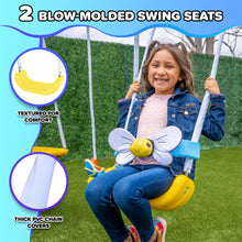 Load image into Gallery viewer, Sportspower Super Flyer Swing Set with 2 Flying Buddies, Saucer Swing, 2 Swings