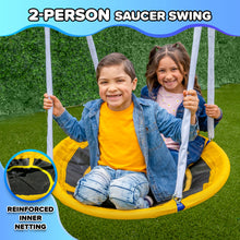 Load image into Gallery viewer, Sportspower Super Flyer Swing Set with 2 Flying Buddies, Saucer Swing, 2 Swings