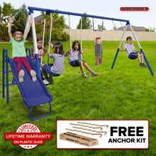 Load image into Gallery viewer, Arcadia Metal Swing and Slide Set