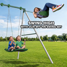 Load image into Gallery viewer, Sportspower Rainer 9.5ft Heavy-Duty Metal Swing Set