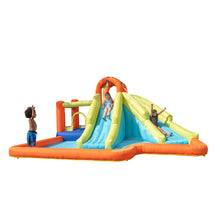 Load image into Gallery viewer, Inflatable Double Slide with Bounce House Backyard Jumper