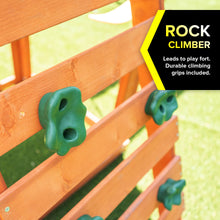 Load image into Gallery viewer, Sportspower Olympus Wood Swing Set with 3 Swings, Slide, and Monkey Bars