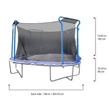 Load image into Gallery viewer, TruJump 12ft square trampoline