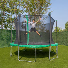 Load image into Gallery viewer, TruJump 12 Foot Green Trampoline with Enclosure