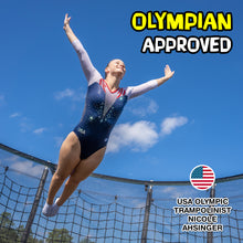 Load image into Gallery viewer, Sportspower TruJump MULTIPLAY Heavy Duty Outdoor Trampoline with Dunk Zone Basketball Hoop system, Safety Enclosure Net, Electron Shooter, Water Anchor, Flashlite Zone and Phone Pouch