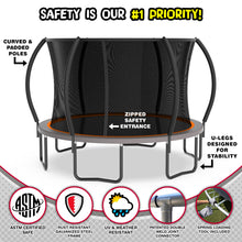 Load image into Gallery viewer, Sportspower TruJump PRO Trampoline with Enclosure System and Jump Mat with Lifetime Warranty