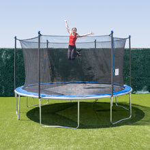 Load image into Gallery viewer, TruJump 14' Blue Trampoline with Enclosure
