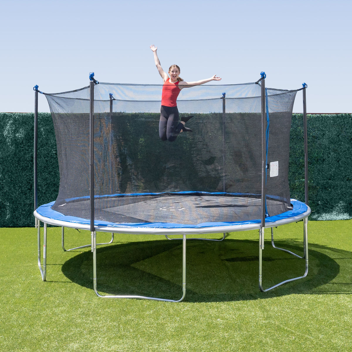 TruJump 14' Blue Trampoline with Enclosure