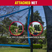 Load image into Gallery viewer, TruJump 14' Trampoline With Basketball Hoop, Badminton, and Volleyball