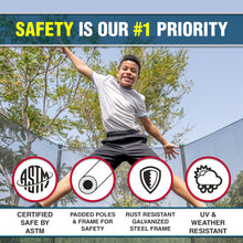 Load image into Gallery viewer, Trujump 15' Round Backyard Trampoline with Safety Enclosure