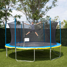 Load image into Gallery viewer, Trujump 15' Round Backyard Trampoline with Safety Enclosure