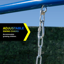 Load image into Gallery viewer, Sportspower Albany Metal Swing Set with 2 Adjustable Swings, Glider and Slide