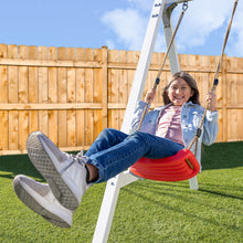 Load image into Gallery viewer, SPORTSPOWER ASPEN 7-FT VINYL COVERED WOODEN SWING SET WITH 3 SWINGS