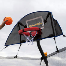 Load image into Gallery viewer, Sportspower 10ft STEPJOY Trampoline with Enclosure & Basketball System