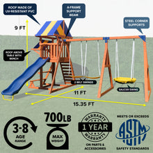 Load image into Gallery viewer, Willow Creek Wooden Swing Set