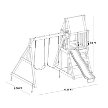 Load image into Gallery viewer, North Peak Wooden Swing Set