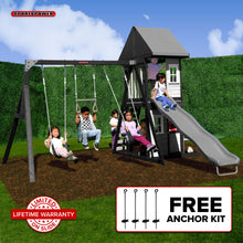 Load image into Gallery viewer, Lakeview wooden swing set