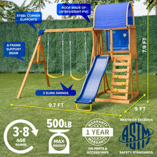 Load image into Gallery viewer, SPORTSPOWER ADDISON WOOD SWING SET